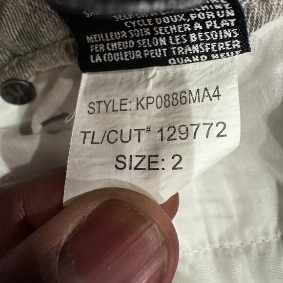 KUT From The Kloth Connie Skinny Jeans Button‎ Fly Leopard Gray Womens Size 2 - Picture 10 of 11